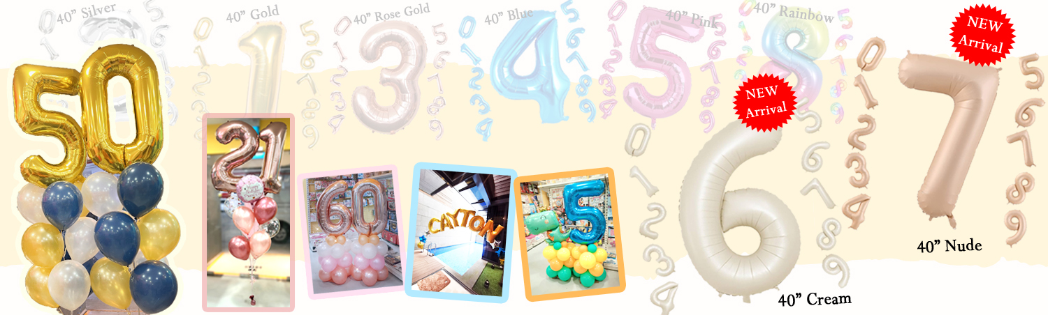 Megaloon Number and Letter Balloon